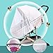 Durable Baby Stroller Mosquito Net (2 Pack) - Universal Elastic Edge Mesh Cover for Bassinets, Cradles, Playards, Car Seats & Mini Cribs | Breathable Travel Essential Newborn Protection (White)