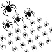 Halloween 3D Araña Pegatinas Decoración, PVC Negro Realista Terror Araña Retirable Pared Pegatinas 2021 Halloween DIY Hogar Ventana Baño Apliques Fiesta Suministros (60 UDS)