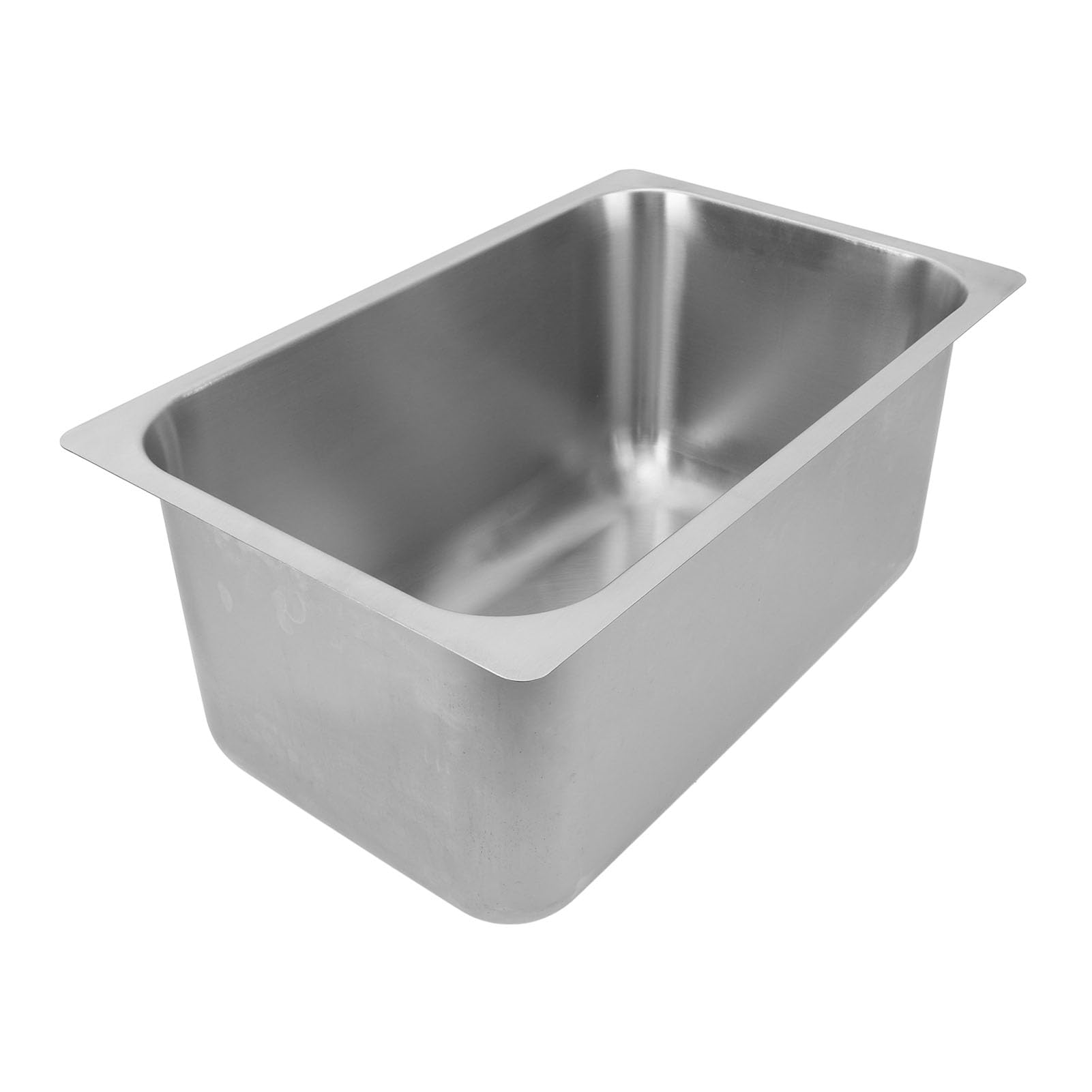 Fregadero de cocina de acero inoxidable 37,5L lavabo cuadrado de 540x340x250mm