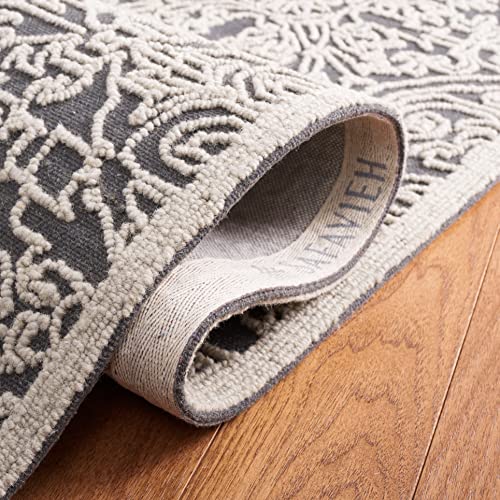 Tapete SAFAVIEH 8x10 Handmade de Lana Gris miniatura 6