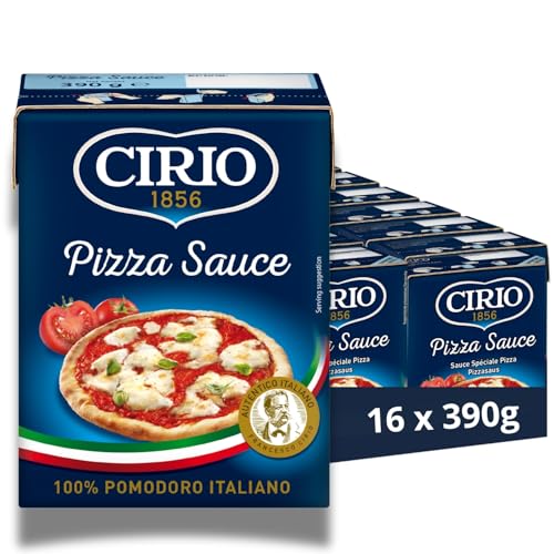 CIRIO Pizza Sauce with Herbs 100% Italian Carton 390g (Pack of 16)