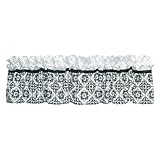 Trend Lab Window Valance, Versailles Black and White