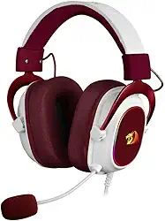 Redragon HEADSET GAMER ZEUS X BRANCO COM VERMELHO RGB