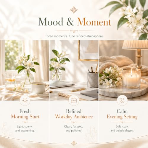Image of AROMATICO Jasmine Orange Diffuser Oil for Relax Calm Mood, Natural Homely Fragrance & Aromatherapy | Long Lasting Fragrance for Office, Home, Spa & Restaurant 30ML