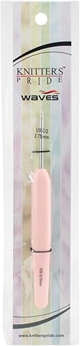 Knitter's Pride - Gancho de ganchillo de aluminio Waves, C0.108 in