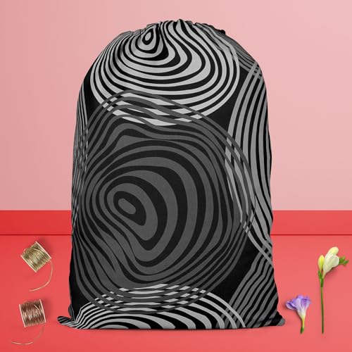 Image of ArtzFolio Fashion Circles | Reusable Sack Bag | Bag for Gym, Storage, Vegetable & Travel