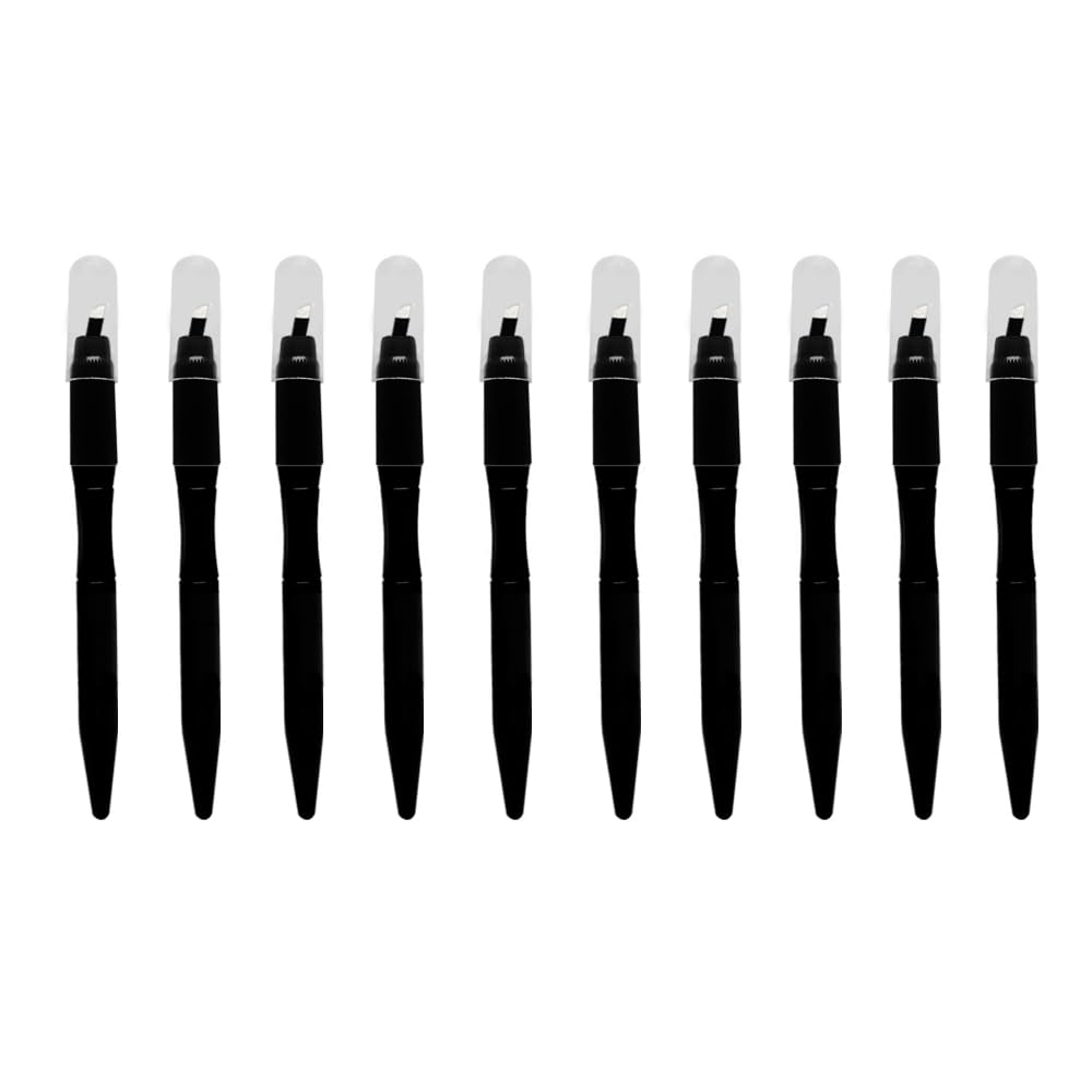 ZUSING Disposable Microblading Pens 14 Pins 0.18mm Microblading Pen Disposable 10 pcs/pack, Black