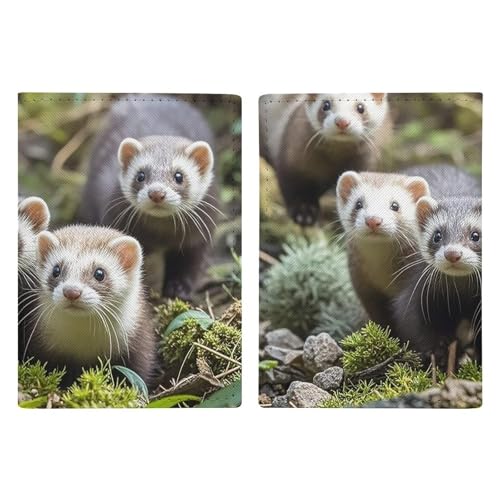 Étui de passeport cuir furet le cadeau de voyage parfait pour aventurier