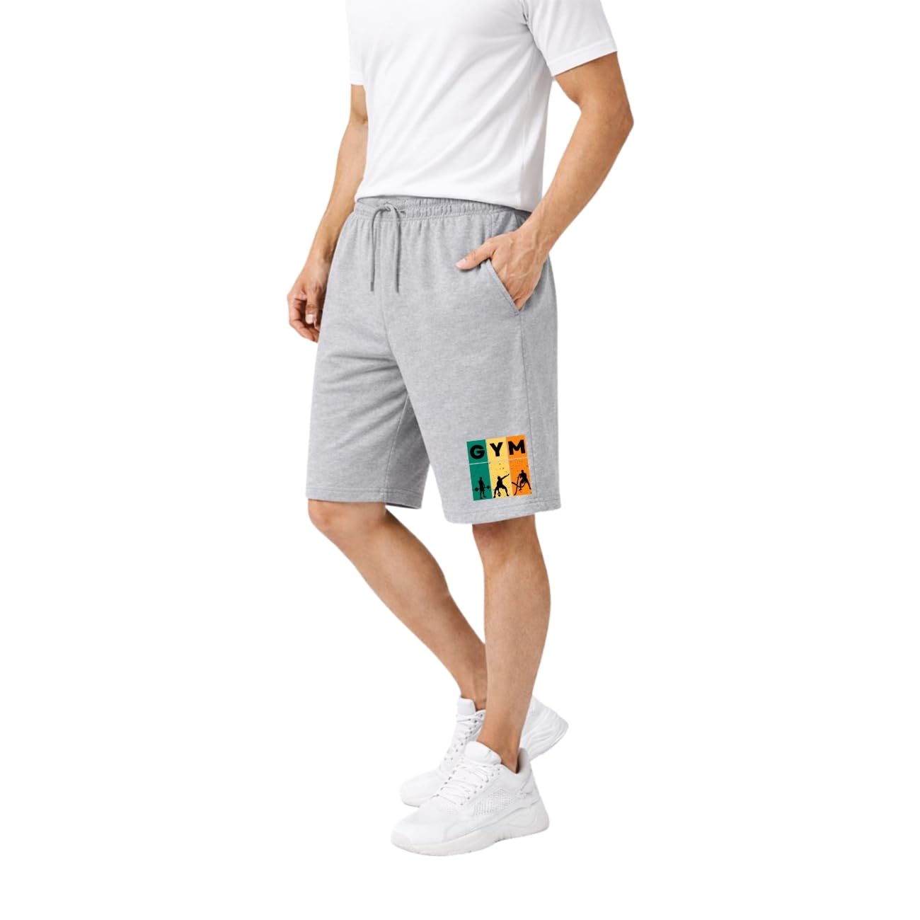 kart black Plus Sizes Men's Cotton Knee Length Shorts (XXL,3XL,4XL,5XL,6XL,7XL,8XL Shorts) | Gym Life Printed Shorts | Casual and Night Wear Mens Shorts-picture-18