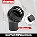 Shop-Vac 3-PC Nozzle Kit with Adapter, 1-7/8 Inch Diameter for Wet/Dry Vacuum, Includes Dual Surface Floor Nozzle, Crevice Tool, Round Brush and Adapter