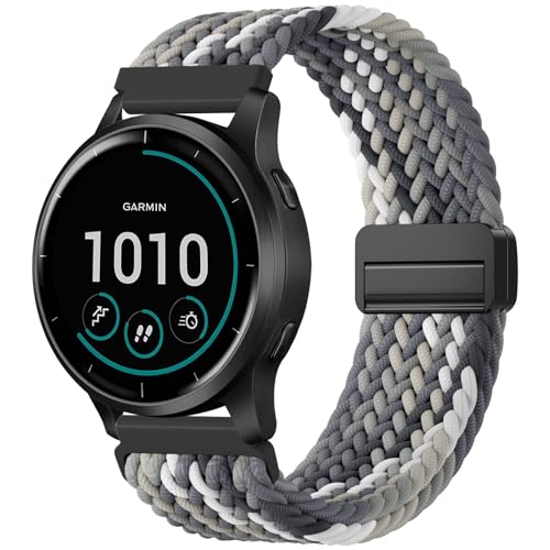 IMIVIO 18mm CґgiCoh Garmin Vivoactive 4s/Venu 3S/ Venu 2S/ Vivomove 3S/ Forerunner 255S/ 265SɑΉ ߉\ȐLk̂NCbN[XpXgbv