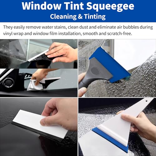 28 Pcs Car Window Tint Tools Kit Vinyl Wrap Tool Window Tint Squeegee Tools Vehicle Glass Protective Film Installation Kit Automotive Window Film Tinting Kit - Image 3