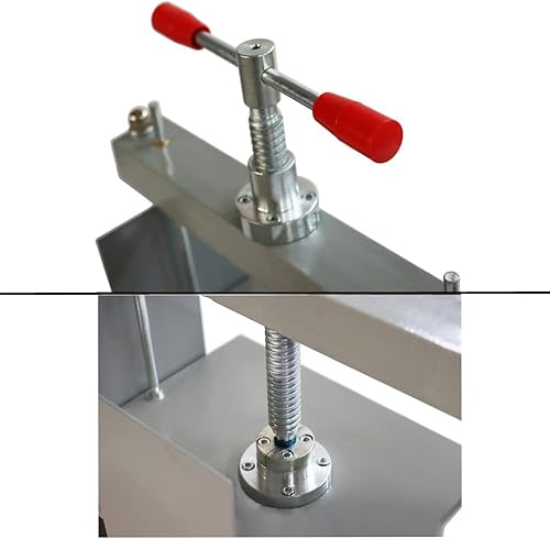 Miniatura 2 de TECHTONGDA Máquina manual de prensa de papel A4, prensa de libros, notas de factura de oficina, máquina de aplanamiento de acero de 3306 libras