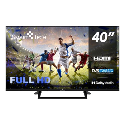Smart Tech 40FN01V1 Full HD LED TV 40 pulgadas (101 cm) Triple sintonizador Dolby Audio H.265 3xHDMI, 2xUSB