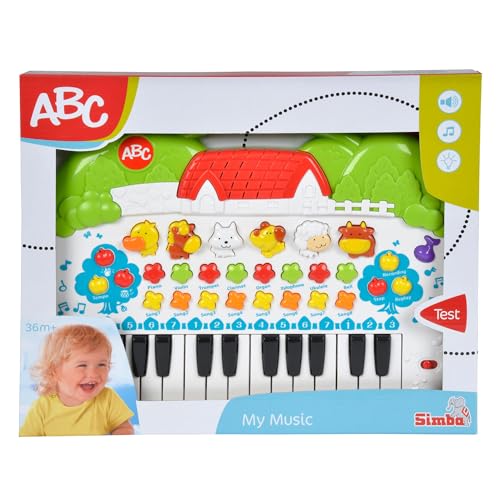 Simba 104018188 - ABC Tier-Keyboard, mit verschiedenen Sounds und Einstellfunktionen, 28x39cm, ab 3 Jahre – Bild 3