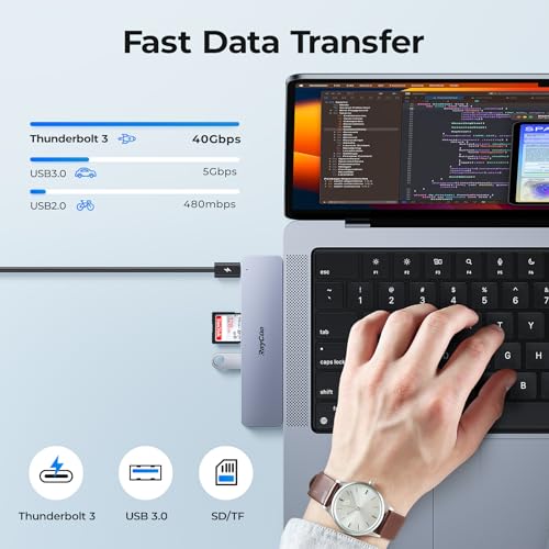 RayCue USB C vers HDMI Mac hub accessoire multiport pour MacBook Pro Air
