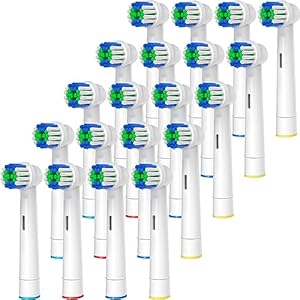 20 Stück Aufsteckbürsten Kompatibel mit Oral B Aufsteckbürsten,Professionelle Elektrische Bürstenköpfe für Oral B Ersatzköpfe Refill Pro 500/1000/1500/3000/3757/500...