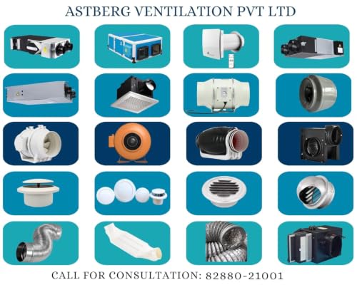 Image of Astberg Double-Layered PVC Flexible Insulated Duct with Aluminum Cowl and Mesh - Inline Ventilation System Accessory (200 /8INCHES)