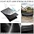 Round Fire Pit Cover 51-56" | Heavy Duty 600D Oxford Waterproof Outdoor Firepit Cover with Adjustable Buckle Strap for In-Ground Built-In Stone/Gas Fire Pits(Black, 51")