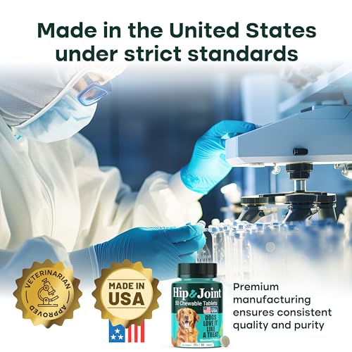 Natureflow Hip and Joint Supplement for Dogs 50ct, Power of Nature, Made in USA, Up to 100 Days Supply, with Green-Lipped Mussel, Glucosamine, Chondroitin, MSM & Devil’s Claw, for All Breeds