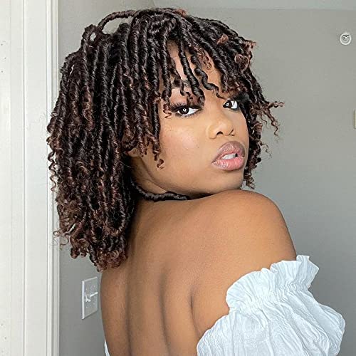 Sun Locs 6 Inch Short Dreadlocks Wigs For Black Women And Man With Clips In Synthetic Faux Locs Braided Wigs Afro Twists Dreadlocks Full Hair Replacement Wigs cover
