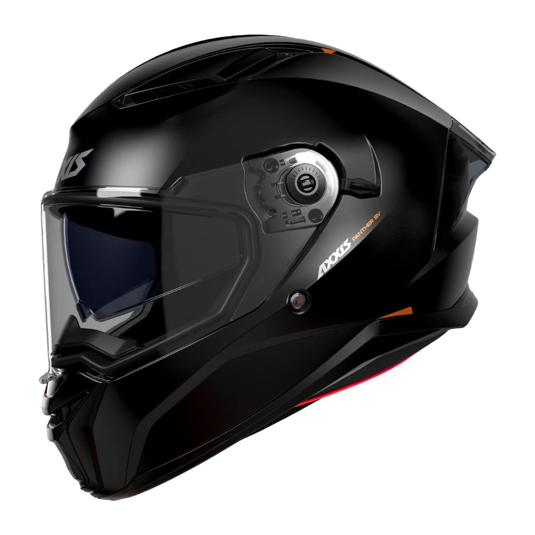 FF130SV Panther SV Solid A1 Full Face Motorcycle Helmet Gloss Black Size L Automotive