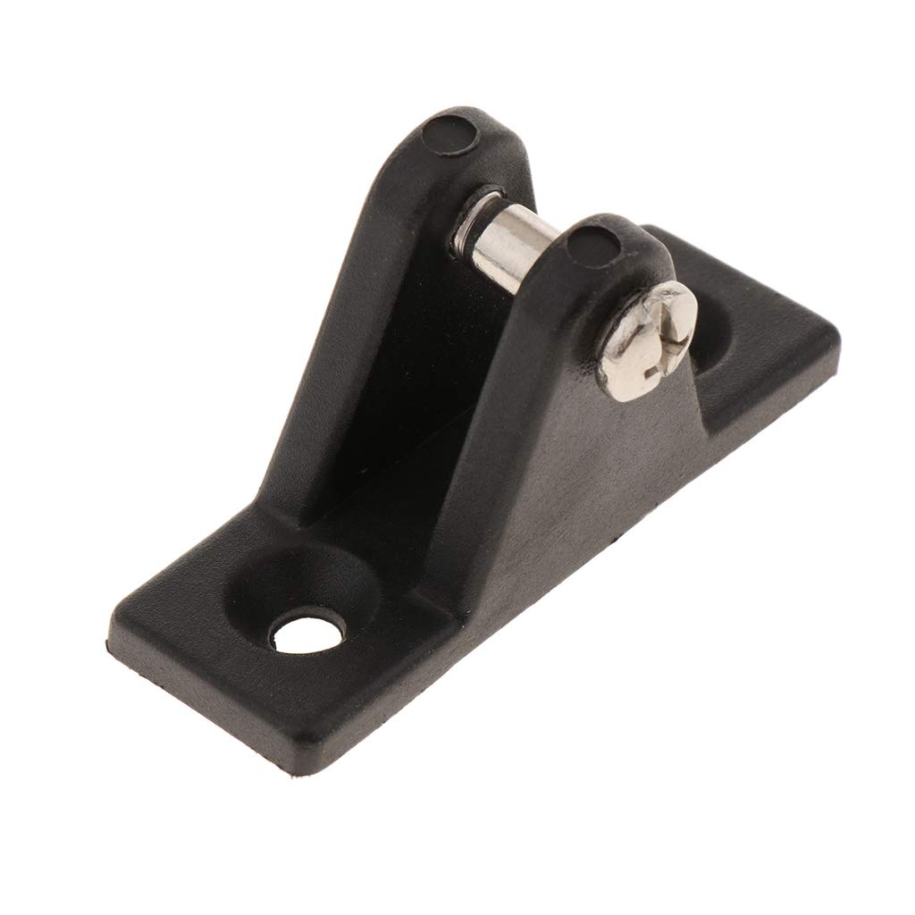 Shiwaki Black Marine Boat Deck Hinge, Mounting Top Fitting Hardware with Screw