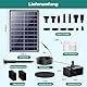 Biling 8W Solar Springbrunnen für außen mit 3600 mAh Batterie Solar Teichpumpe mit Filter Solar Brunnenpumpen mit Akku, Solar Wasserpumpe Schwimmende Fontäne für brunnen draussen miniteich