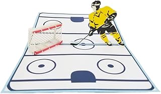Hockey Greeting Card - Pop Up Birthday Card, Congratulations Card, Retirement Card, Thank You Card, Anniversary Card for Dad, Son, Sport Lovers, Hockey Lovers | Pop Card Express (Hockey Pop Up Card)