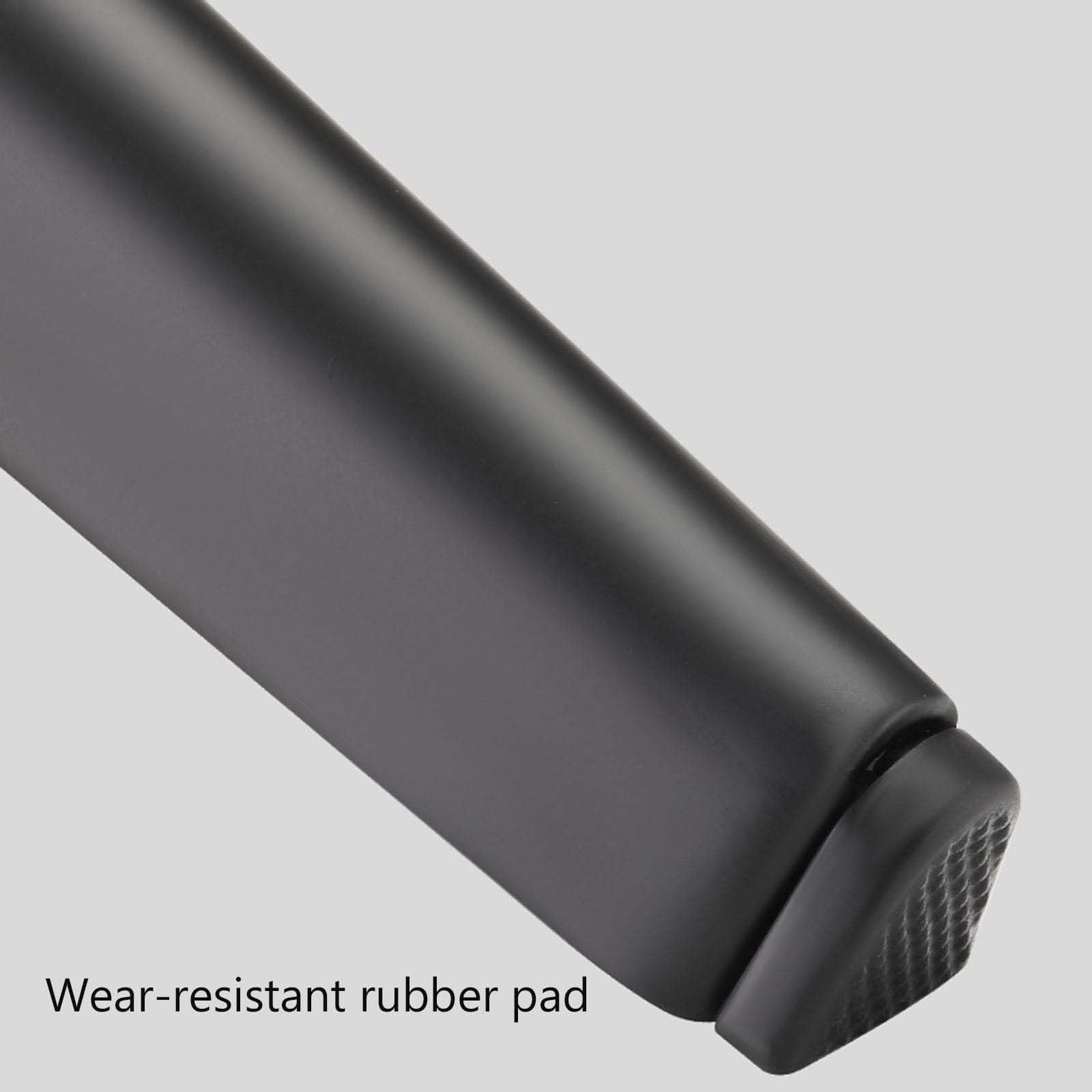4 patas ajustables de metal negro para mesa, diseño triangular moderno para sofá, armario, mesita de noche, soporte de TV y tocador de baño, patas de muebles de 20 cm