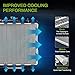 AUTOSAVER88 Radiator Compatible with 2001-2006 Hyundai Elantra, Compatible with 2003-2007 2008 Hyundai Tiburon 2.0L 2.7L L4 V6