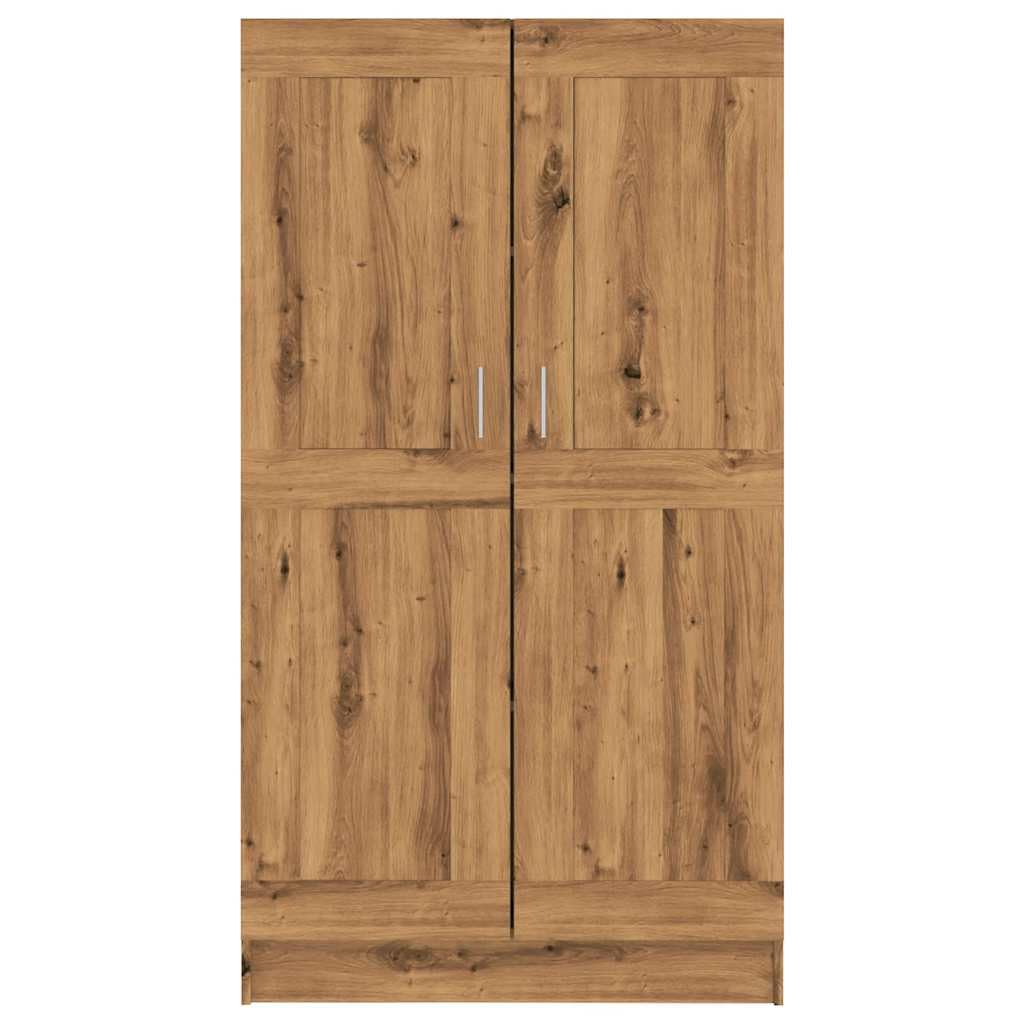 Bücherschrank Artisan-Eiche 82,5x30,5x150 cm Holzwerkstoff Standregal mit Tür 4 Etagen Bücherregal für Wohnzimmer Schlafzimmer Büroorganisation