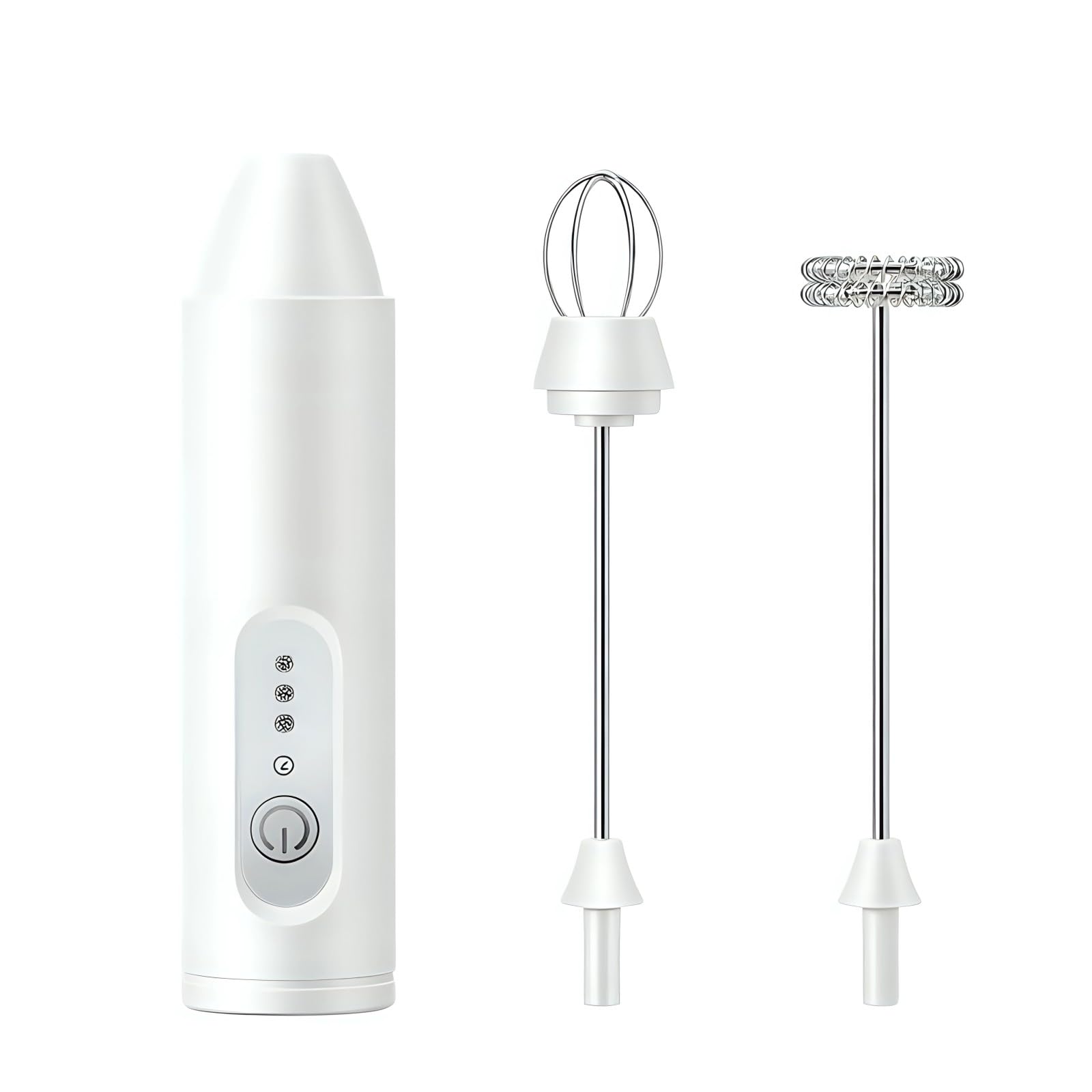 Rechargeable Electric Milk Frother Handheld Foam Maker Mixer Stainless Steel for Latte Cappuccino Chocolate Portable Rechargeable Electric Milk Frother Foam Maker Stainless Steel Handheld Foamer Drink