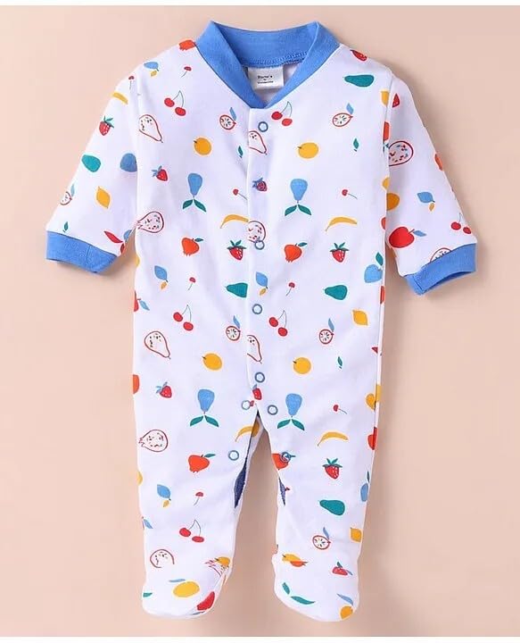 Image of New Born Baby 100% Cotton Rompers for Sleepsuits Jumpsuit Night Suits for Baby Boys & Girls |Onesies| Infant Clothes Pack of 3