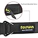 FAIRWIN Tactical Rigger Belt, Nylon Webbing Waist Belt with V-ring Heavy-Duty Quick-Release Buckle (Black-Aluminum Buckle, L:Waist 40''-44''Width 1.5'')