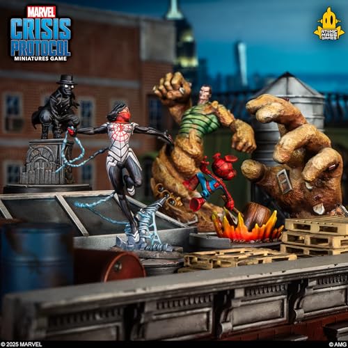 Marvel Crisis Protocol Silk Spider-Ham y Spider-Man Noir expansión de miniaturas en español 5