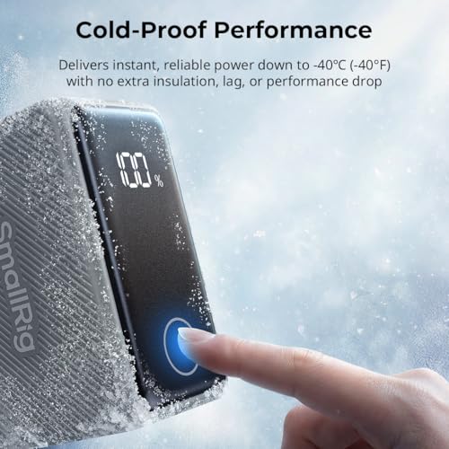 Image of SMALLRIG NP-F970 Battery 7500mAh USB-C 2H Fast Charge, -40C Operation | 36W PD Dual-Port Output, Smart Display, for Sony A7V A7IV FX3, for Canon R6V R6 Mark III, for Nikon ZR Z8