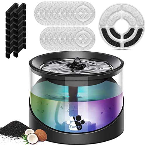 Fuente de agua para gatos Kastty 2.2L con filtros