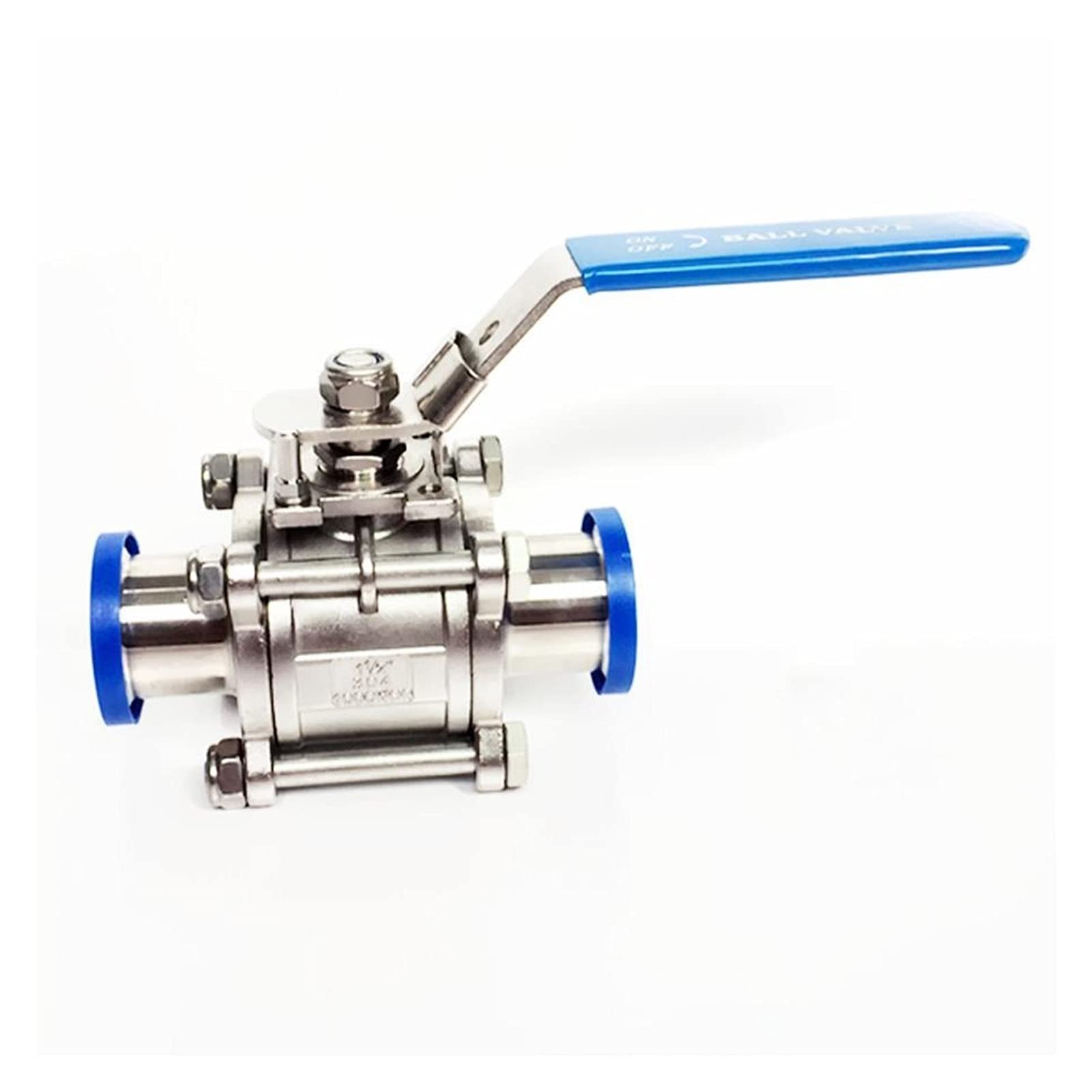 VSPPJYFG Fit 25mm 1inch Pipe OD x 1.5inch Tri Clamp 3-Piece Ball Shut Off Valve SUS304 Stainless