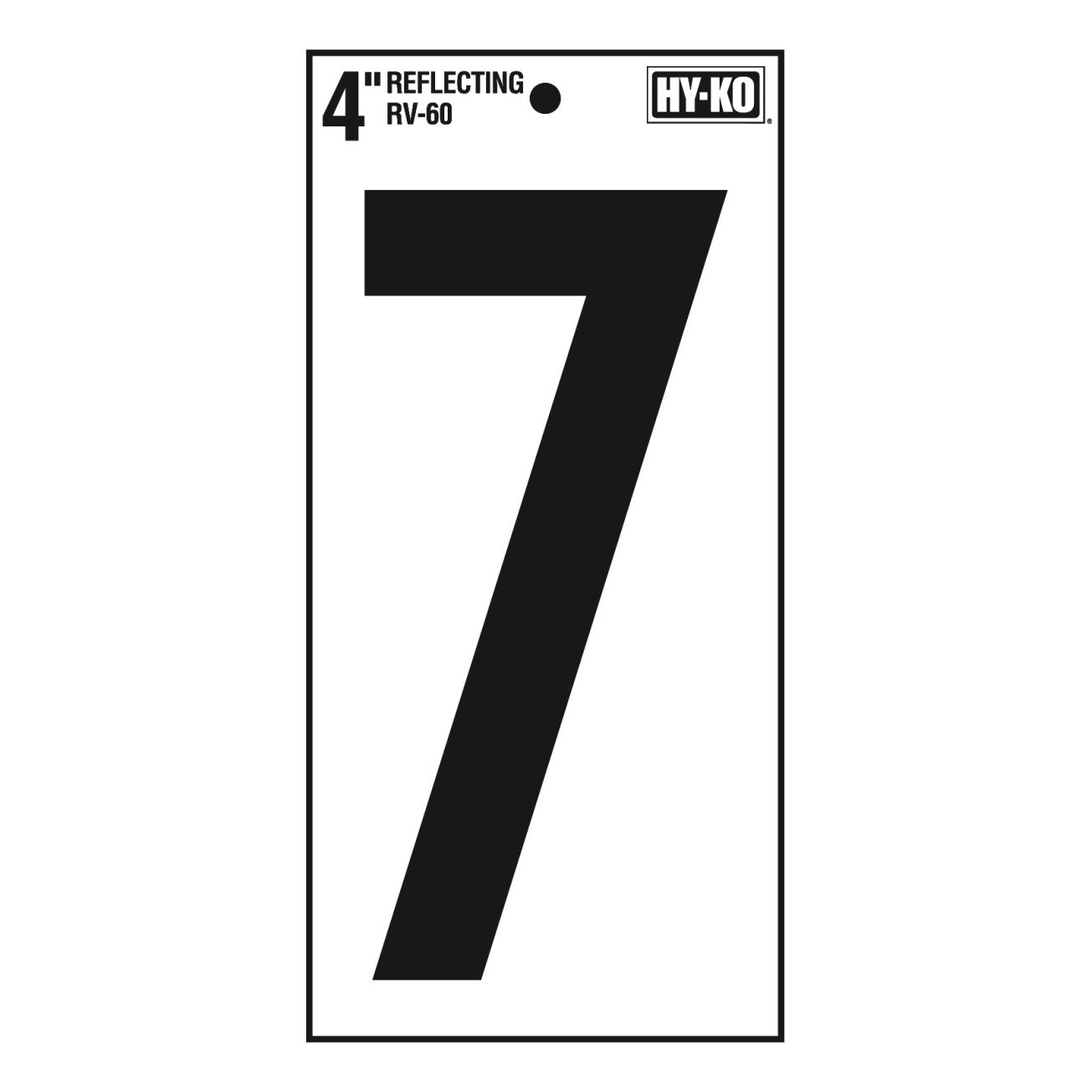 Numero 7 in vinile 10,2 cm Rflct