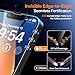 TAURI 4 in 1 for iPhone 13 Screen Protector, 3 Pack Tempered Glass Film + 1 Dust Free Easy Installation Tool, [9H Hardness] Bubble Free Micro-curved Edges HD Screen Protector for 13