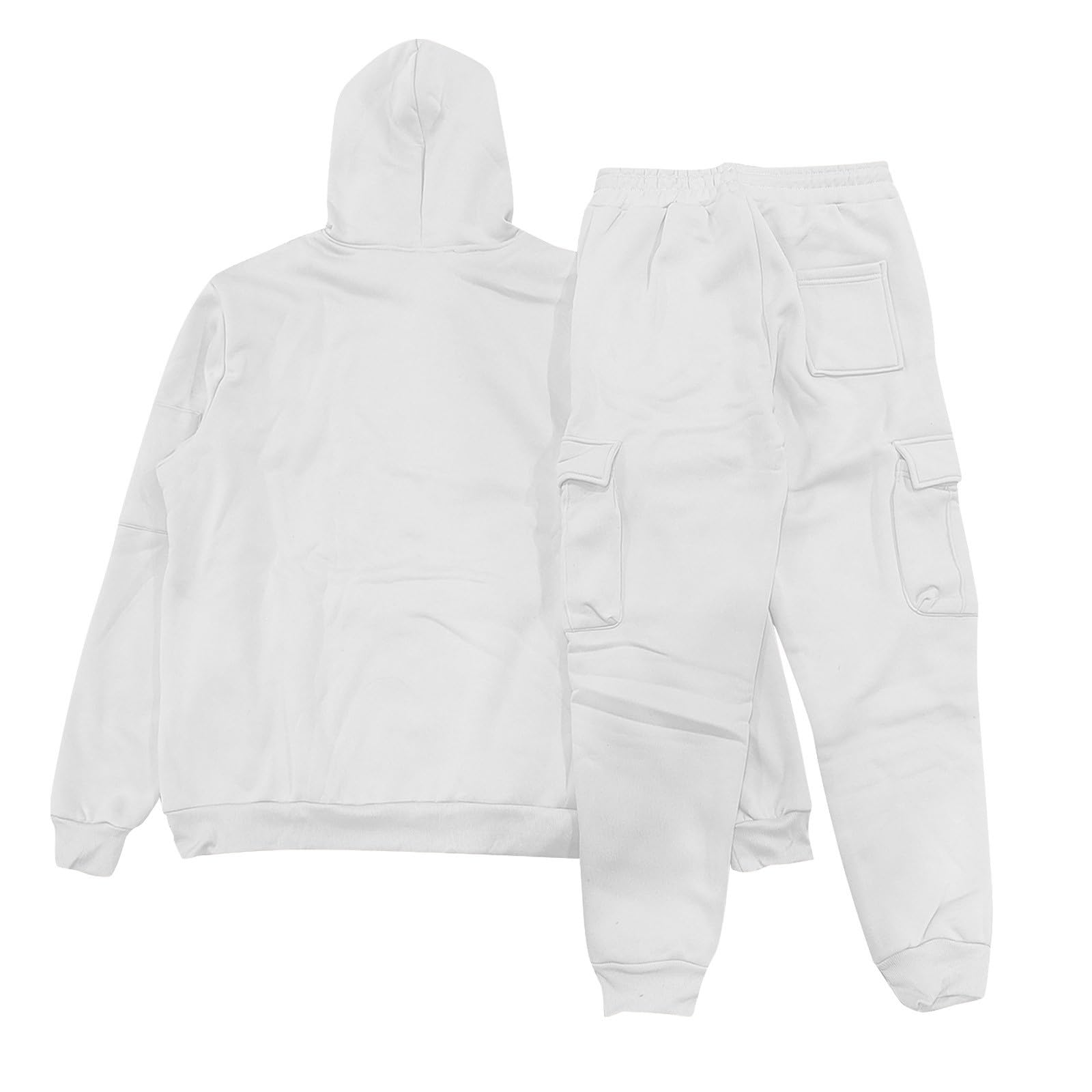 Tuta Uomo Completa Felpa Uomo Con Cappuccio Mezza Zip E Pantaloni Jogging