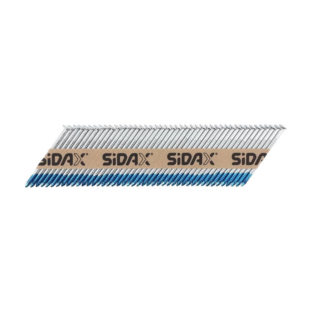 SiDAX | Collated Clipped Head Nails | Ring Shank | Electro-Galvanised | 2.8 x 50mm | Box 1100 pcs (CHN03-2850)