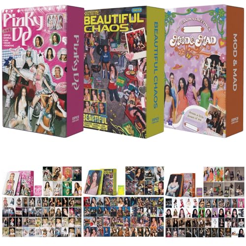 3Pack/165Pcs Photocards Set Album Pinky Up Photo Cards Lomo Card Merch for Fans Gifts