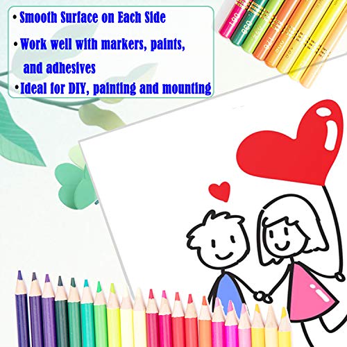 24Pack Foam Boards,11”x15” Foam Core Backing Boards Poster Board, 1/8” Thickness Mat Board Polystyrene Foam Sheet, White Foam Centered Signboard for Presentations, School, Office & Art Projects