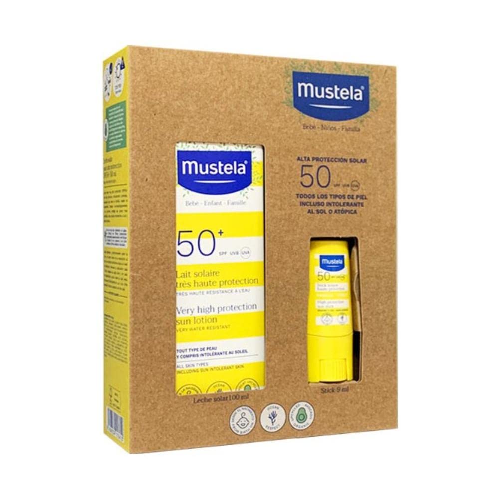 Mustela PACK SOLAR:LECHE SOLAR F50+STICK