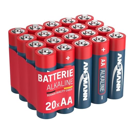ANSMANN AA-batterier [20 badkar] Långvarig alkaliskt engångsbatteri av AA typ för ficklampor, väckarklockor, väggklockor, leksaker, kameror, fjärrkontroller, spelkonsoler