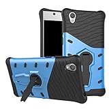 Sony Xperia L1 Case SunRemex Durable Armor with Full Body Protective and Heavy Duty Protection and 360 Degree Rotating Kickstand Design for Sony Xperia L1(2017) (Blue)