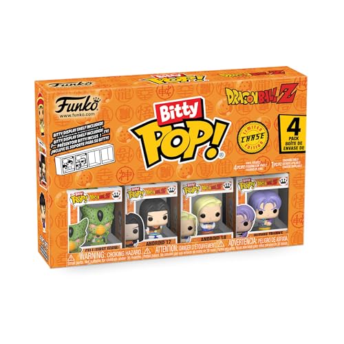 Funko Bitty Pop! Dragon Ball Z and A Surprise Mystery Mini Figure - 0.9 Inch (2.2 Cm) Collectable - Stackable Display Shelf Included - Gift Idea - Party Bags Stocking - Cake Topper - Anime Fans