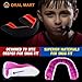 Oral Mart Black/Red Youth Mouth Guard for Kids - Youth Mouthguard for Karate, Flag Football, Martial Arts, Taekwondo, Boxing, Football, Rugby, BJJ, Muay Thai, Soccer, Hockey